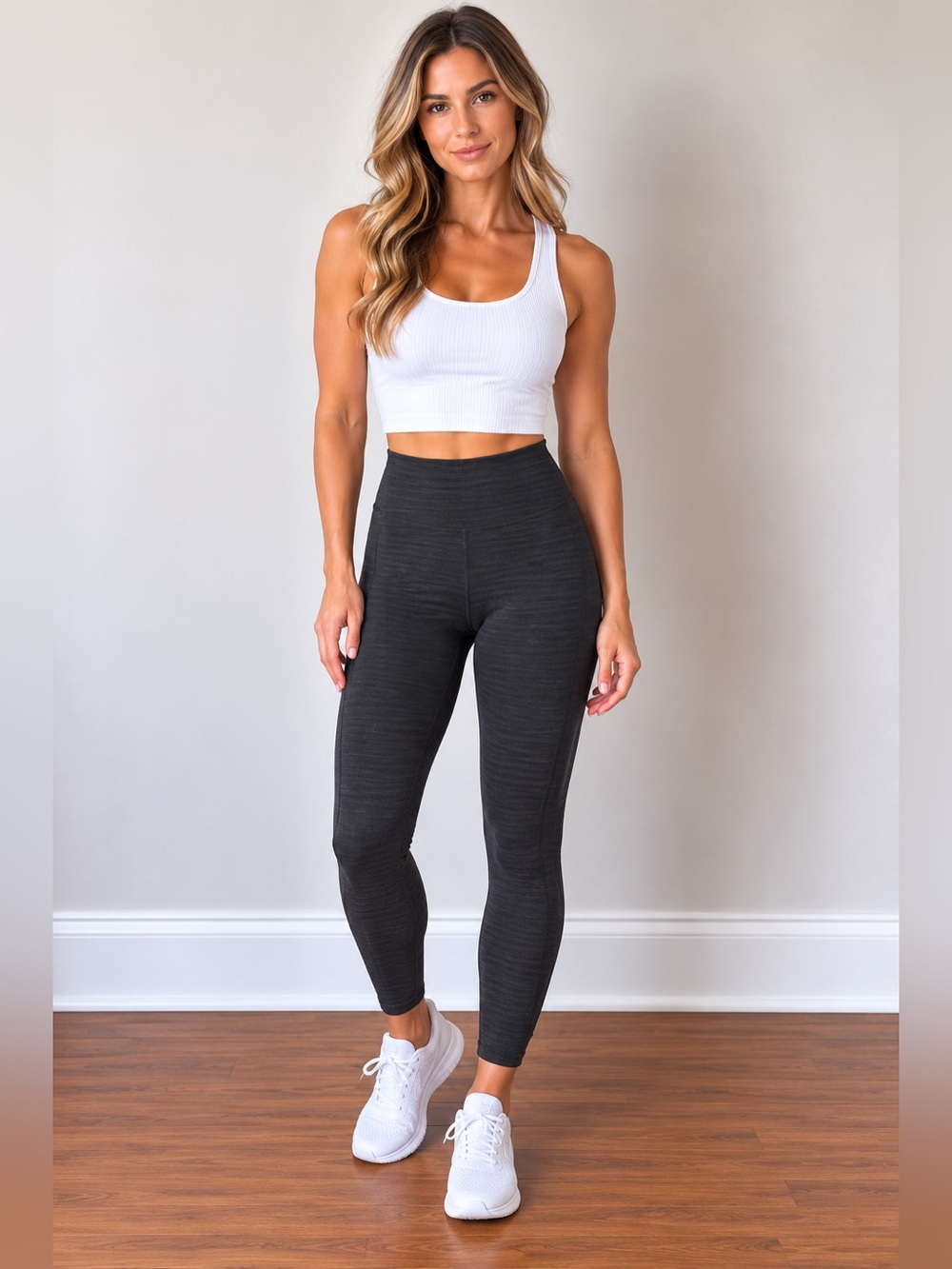 lululemon athletica Charcoal Ribbed High-Waist Leggings